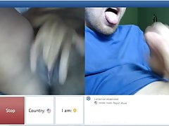 chatroulette - hot girl helping me cum hard