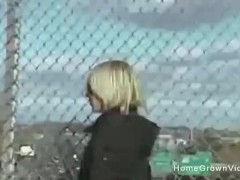 Blonde sucks and fucks her way out of being arrested