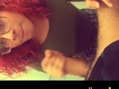 Fabulous amateur ass licking, redhead, rimjob porn clip