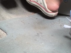 Pedal pumping with sneakers and barefoot|38::HD,46::Verified Amateurs,56::Feet